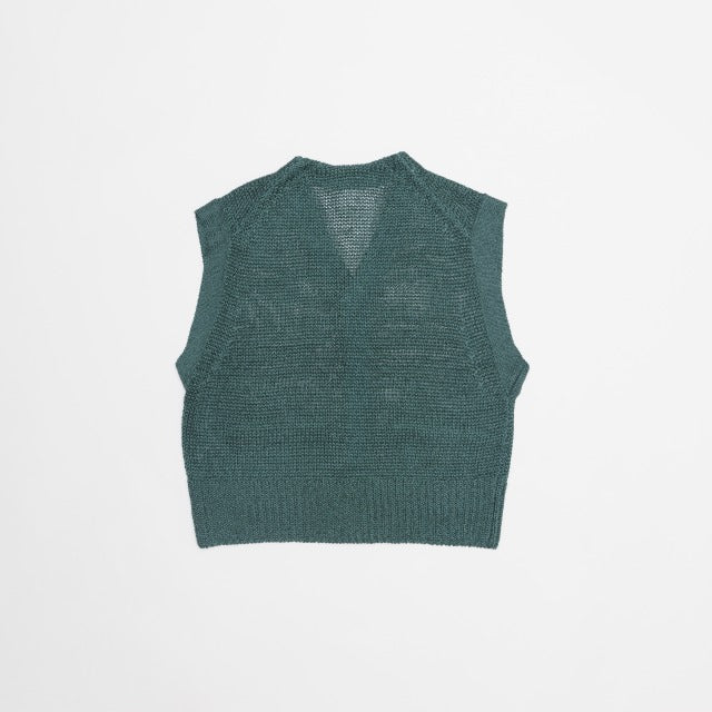 BRIGHT LINEN BUTTON VEST  /  BLVT-4S14