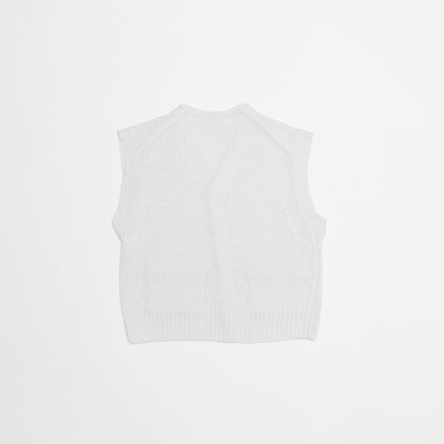 BRIGHT LINEN BUTTON VEST  /  BLVT-4S14