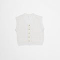 BRIGHT LINEN BUTTON VEST  /  BLVT-4S14