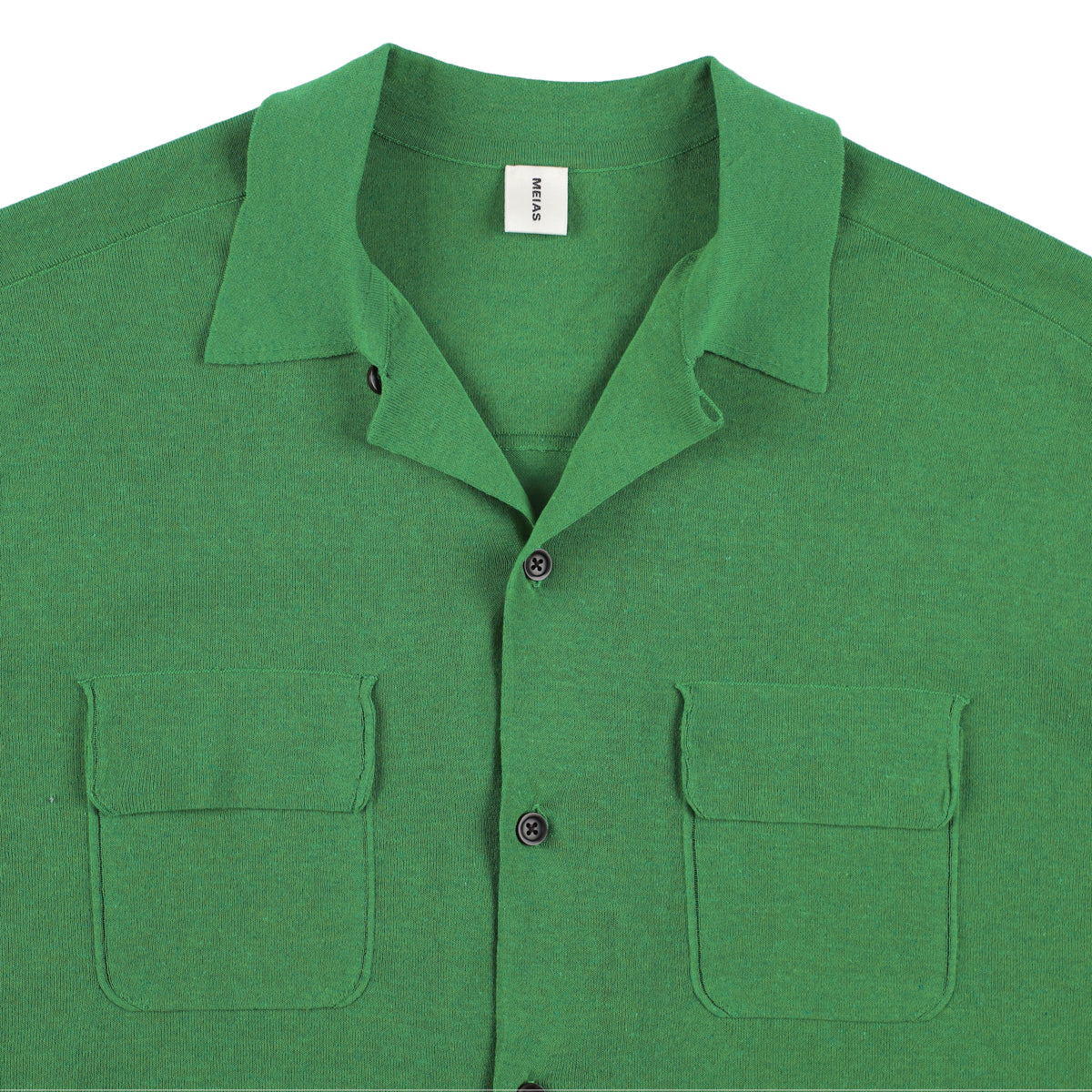 LINEN MIX OPEN COLLAR SHIRT / CECD-5S01