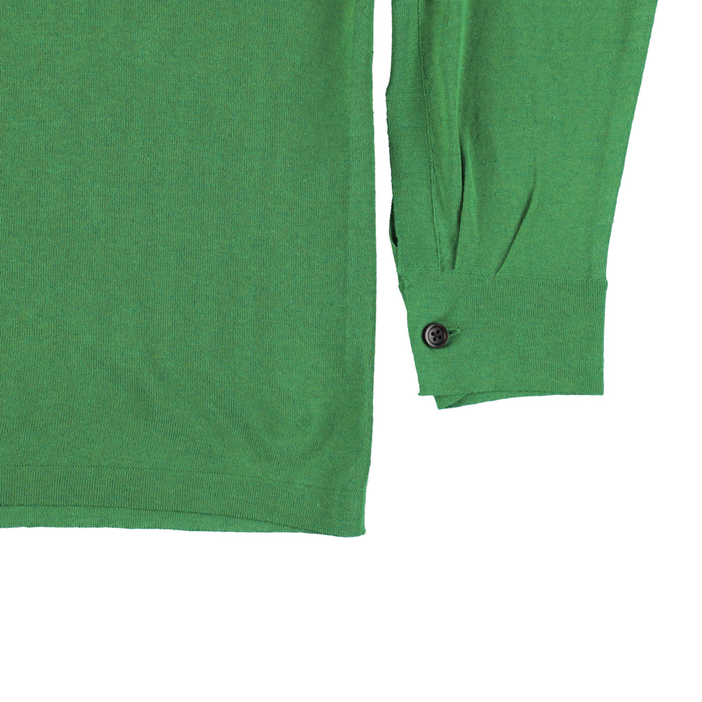 LINEN MIX OPEN COLLAR SHIRT / CECD-5S01