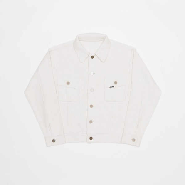 ジャケット・アウター MEIAS WHITE DENIM KNIT JAKET 24SS DKJK-4S06-1-FRONT_5254841c-