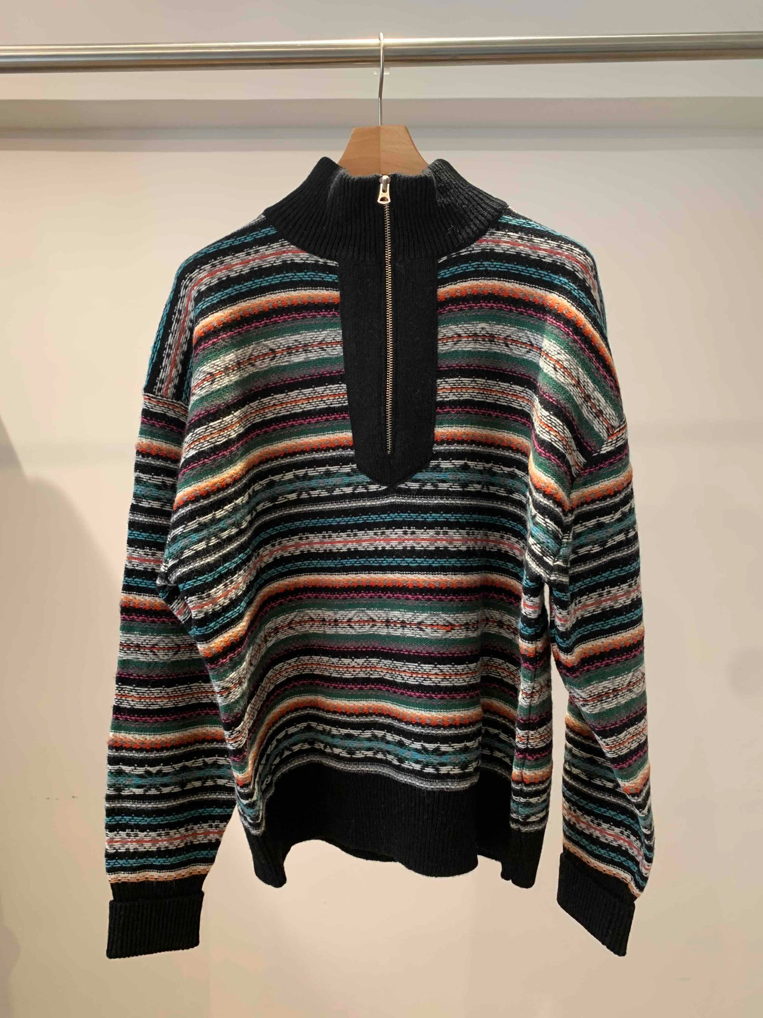 FAIR ISLE HALF ZIP PO / JQPO-4A16