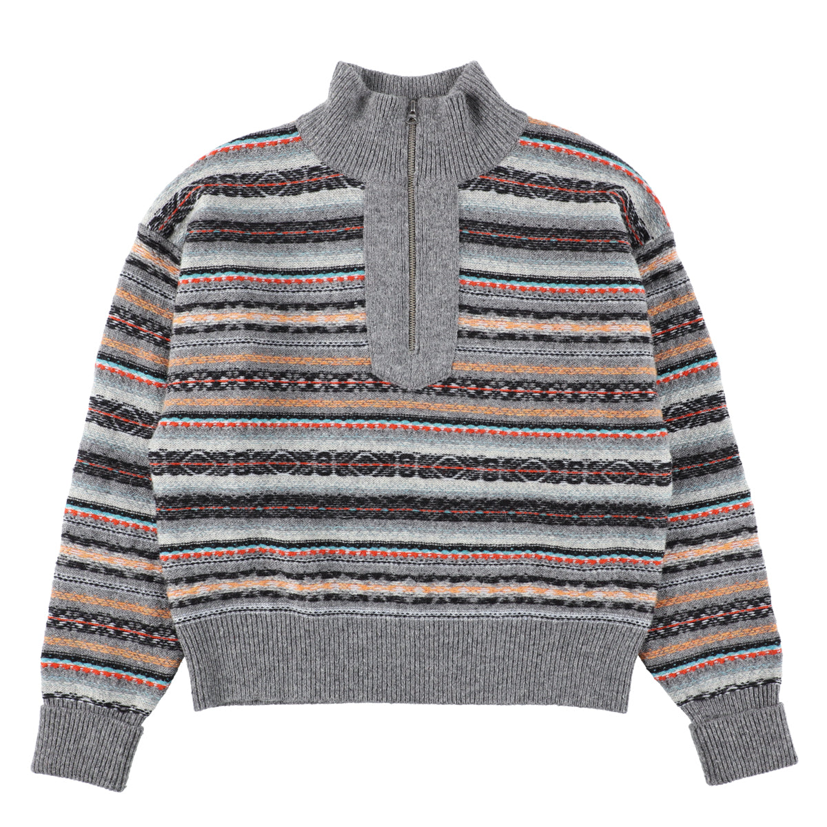 FAIR ISLE HALF ZIP PO / JQPO-4A16