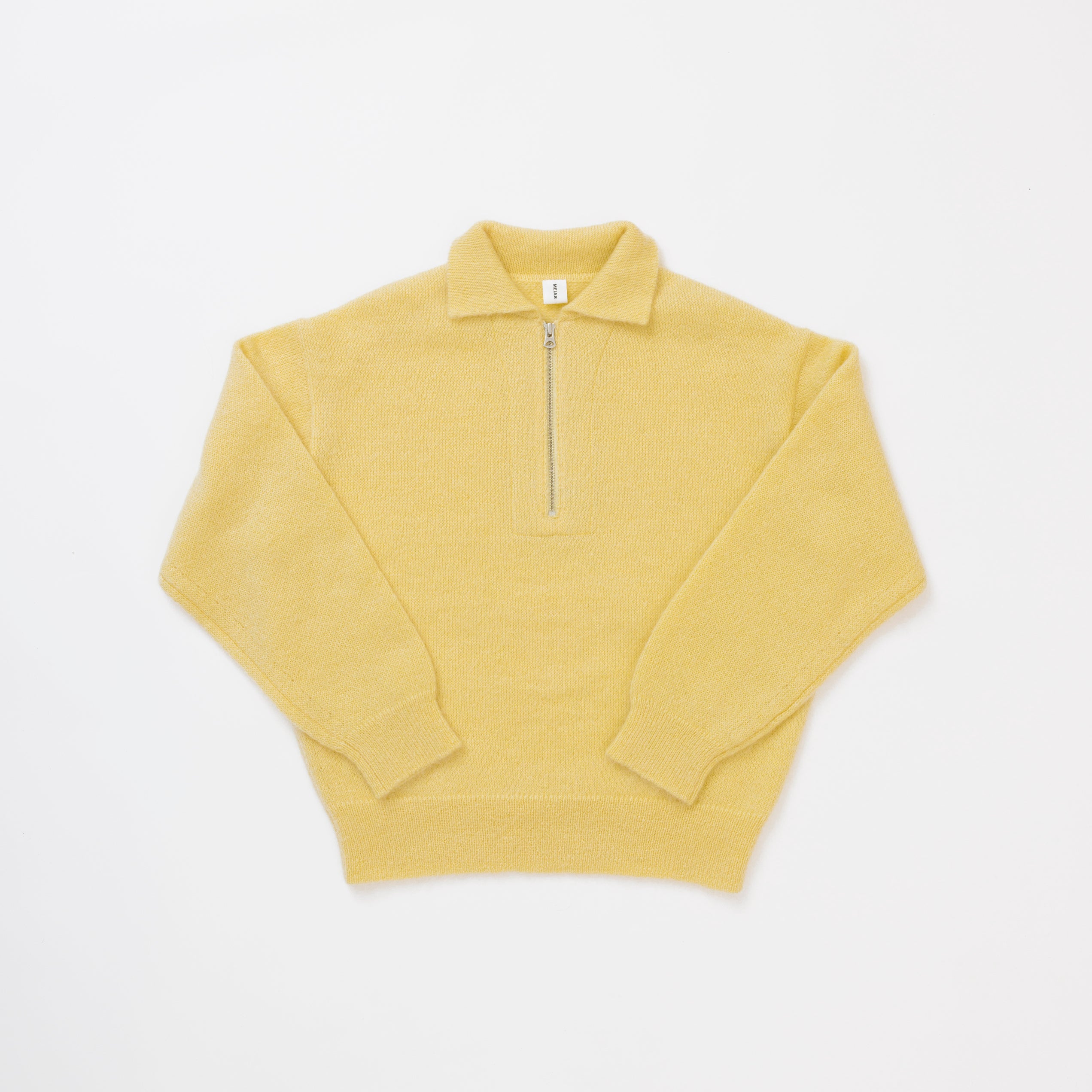 SUPER KID MOHAIR HALF ZIP PULL OVER / MOPO-3A09
