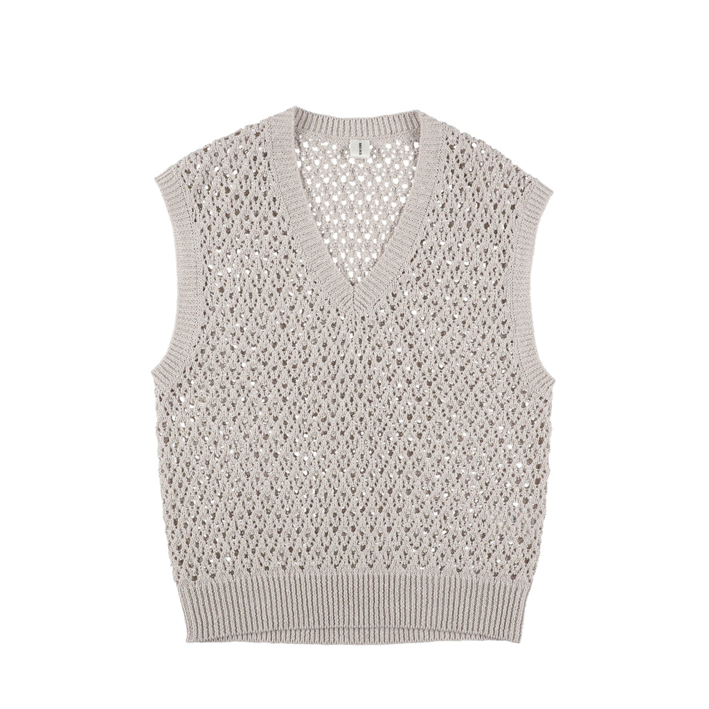 PAPER YARN MESH VEST / ORVT-5S10