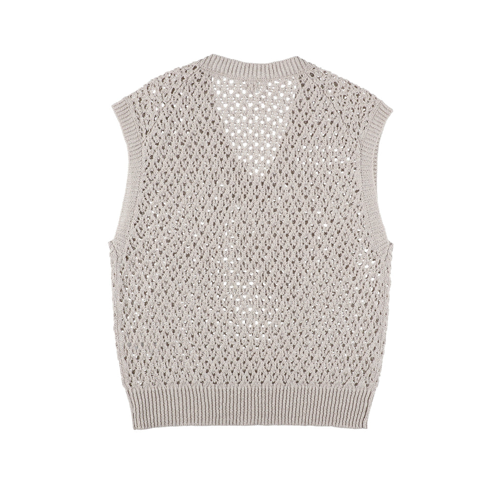 PAPER YARN MESH VEST / ORVT-5S10