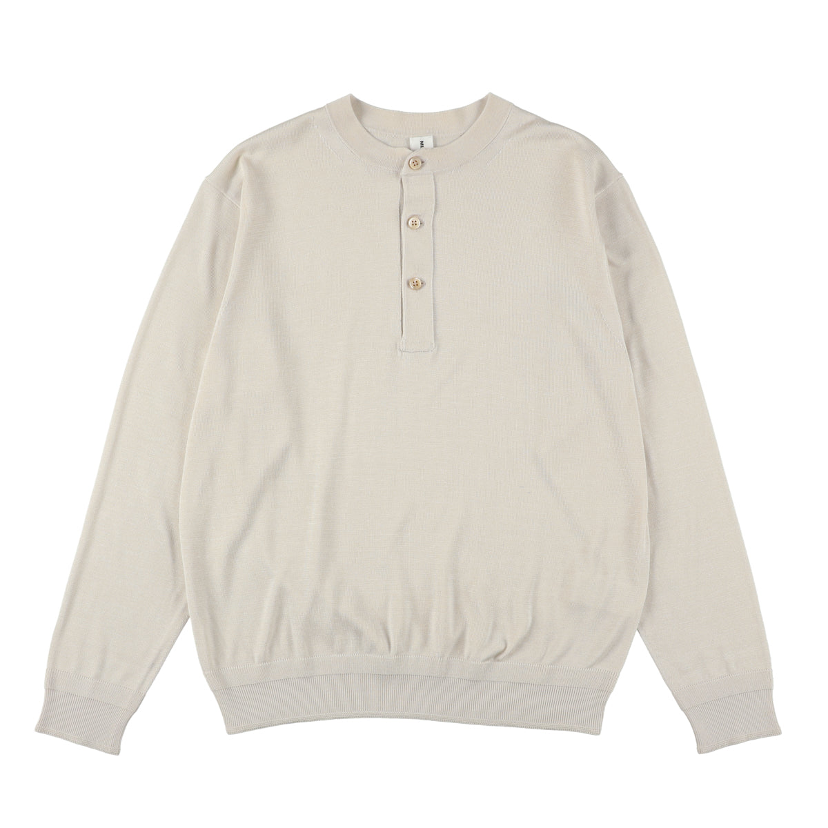 SILK HENLEY NECK PULL OVER  /  SLPO-04-24