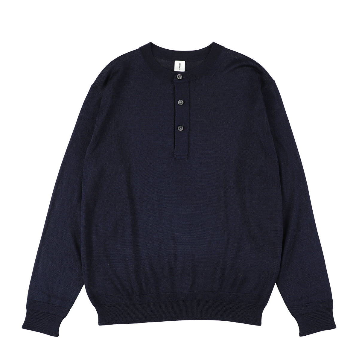 SILK HENLEY NECK PULL OVER  /  SLPO-04-24