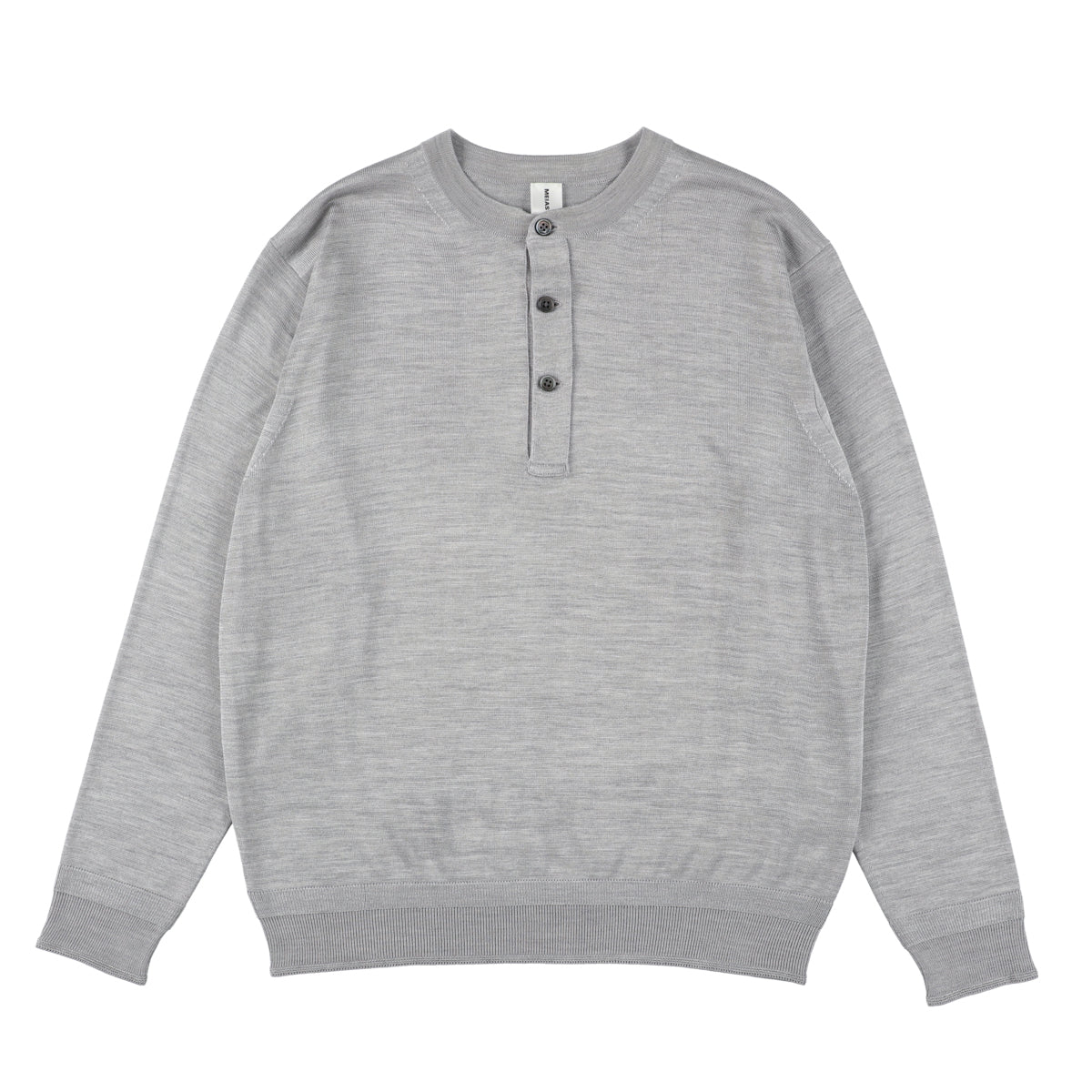 SILK HENLEY NECK PULL OVER  /  SLPO-04-24