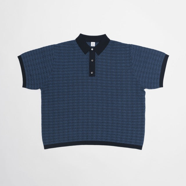 GIMA COTTON TACK PATTERN POLO PULL OVER  /  STRPO-4S15