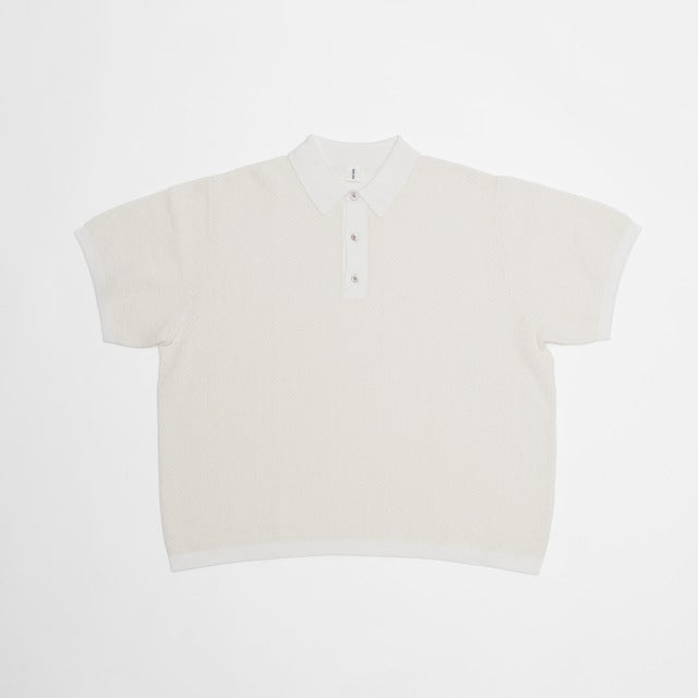 GIMA COTTON TACK PATTERN POLO PULL OVER  /  STRPO-4S15