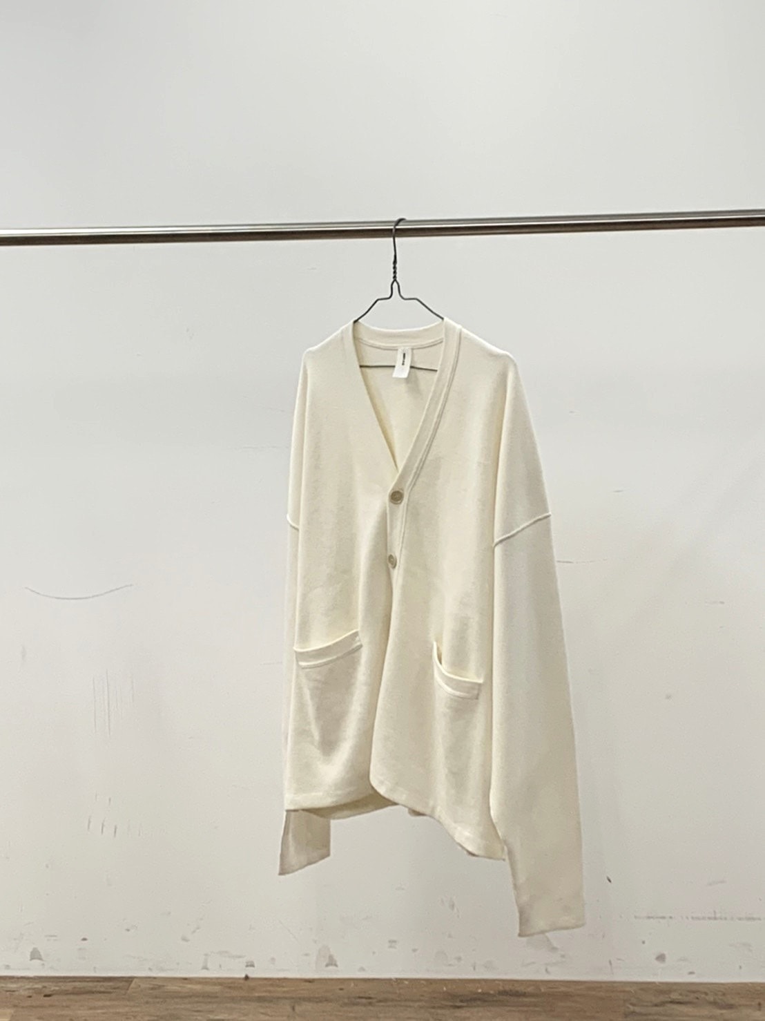 COTTON SMOOTH WIDE V CARDIGAN