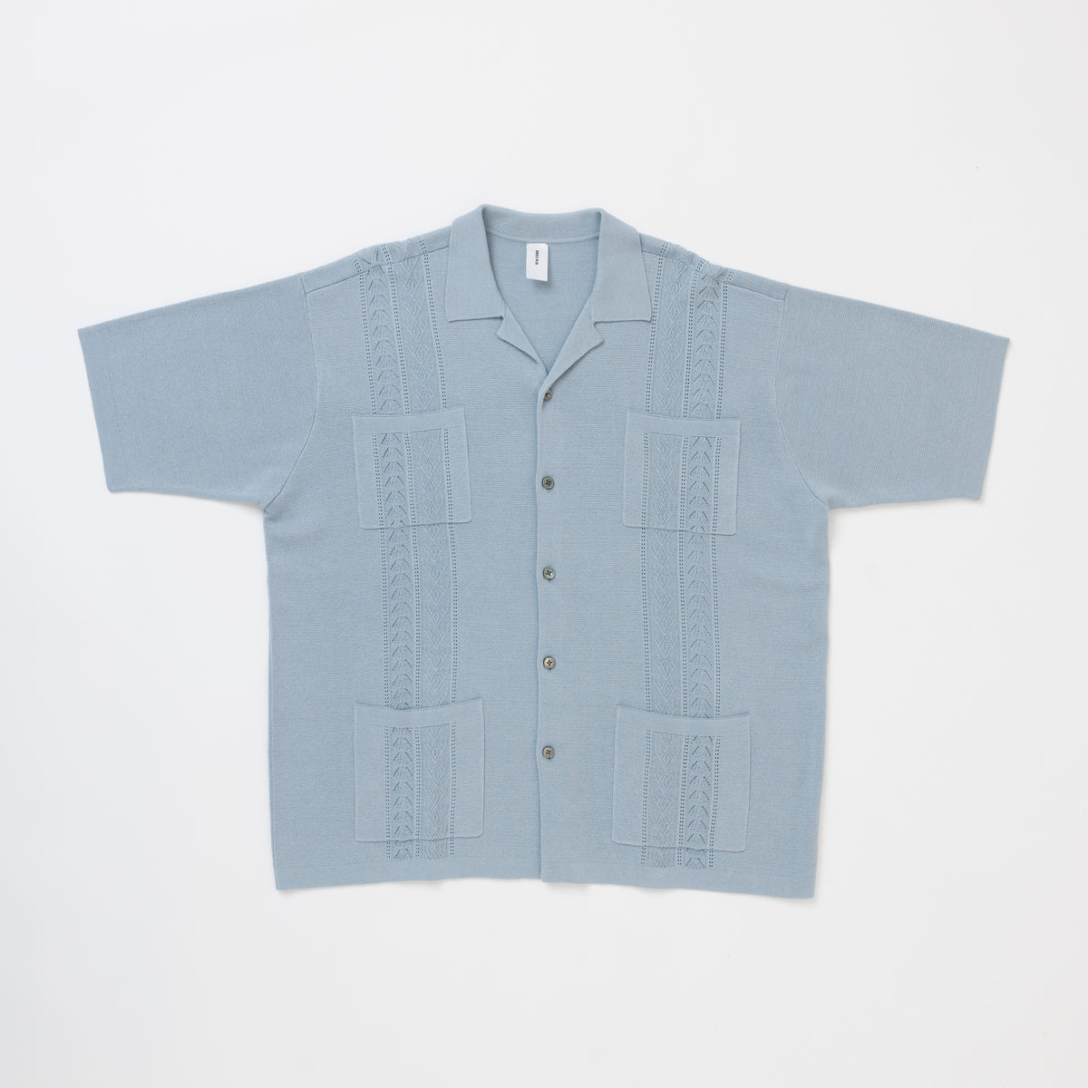 LINEN MIX CUBA KNIT SHIRTS  /  CESH-3S07