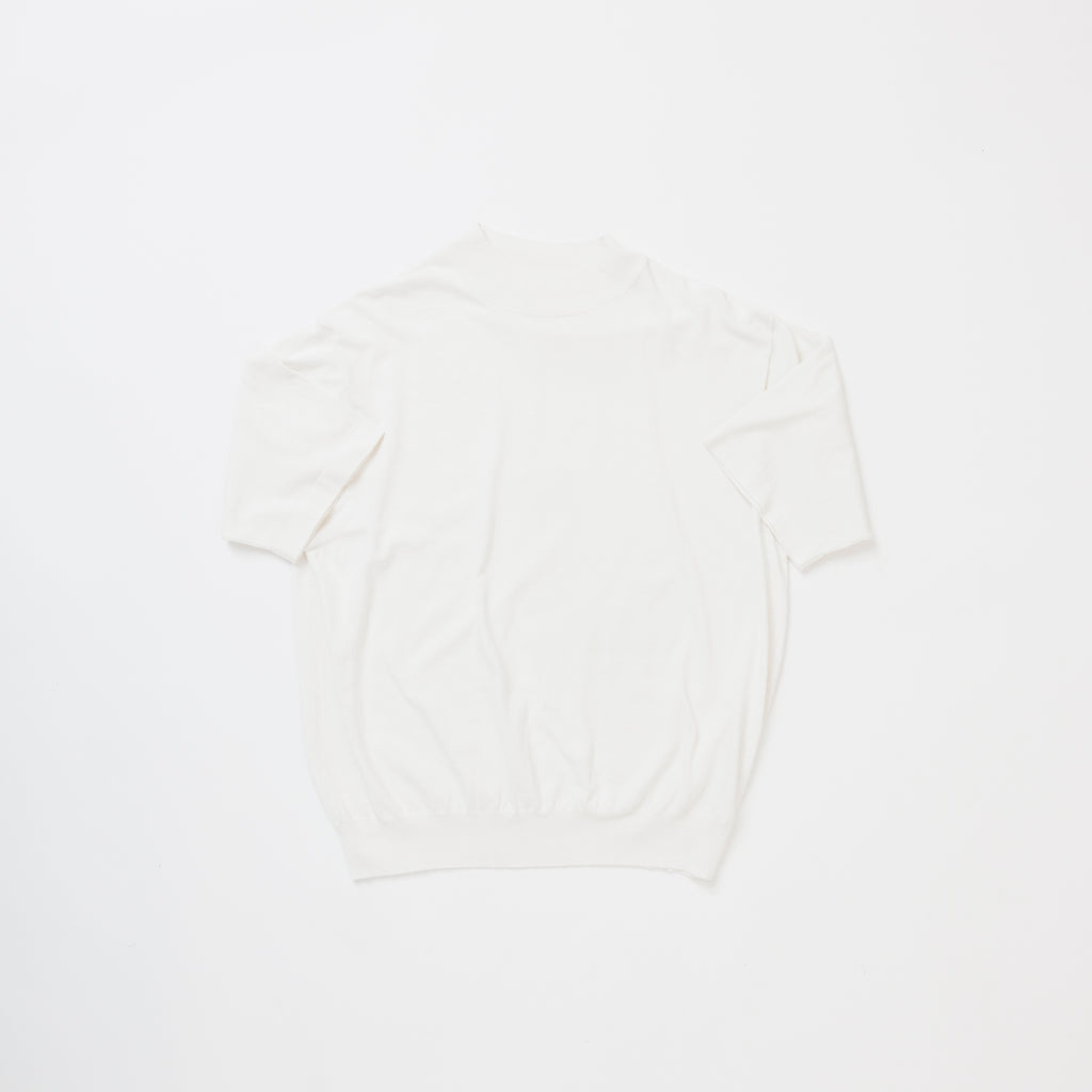 COTTON MOCK NECK PULL OVER  /  EMPO-3S01