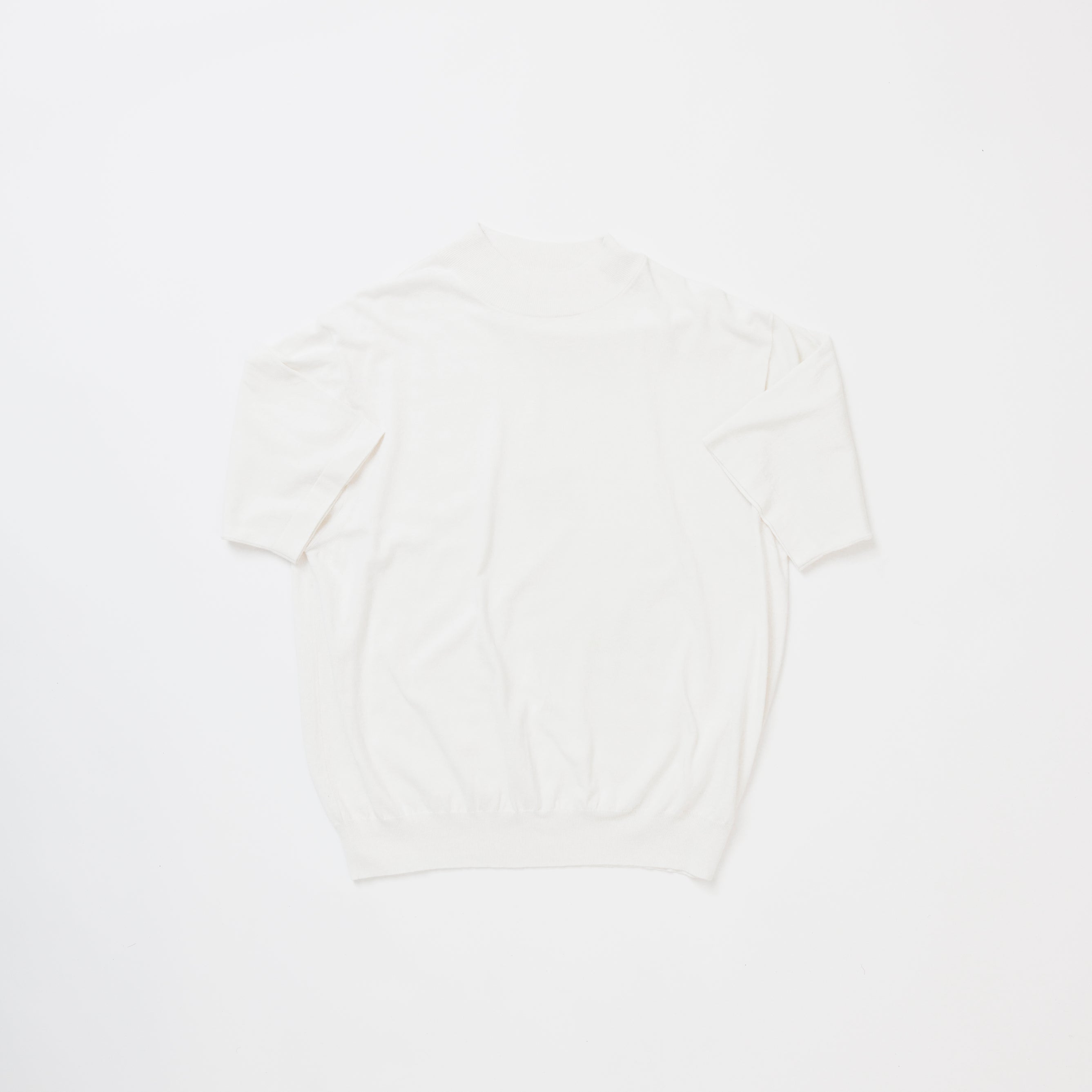 COTTON MOCK NECK PULL OVER  /  EMPO-3S01
