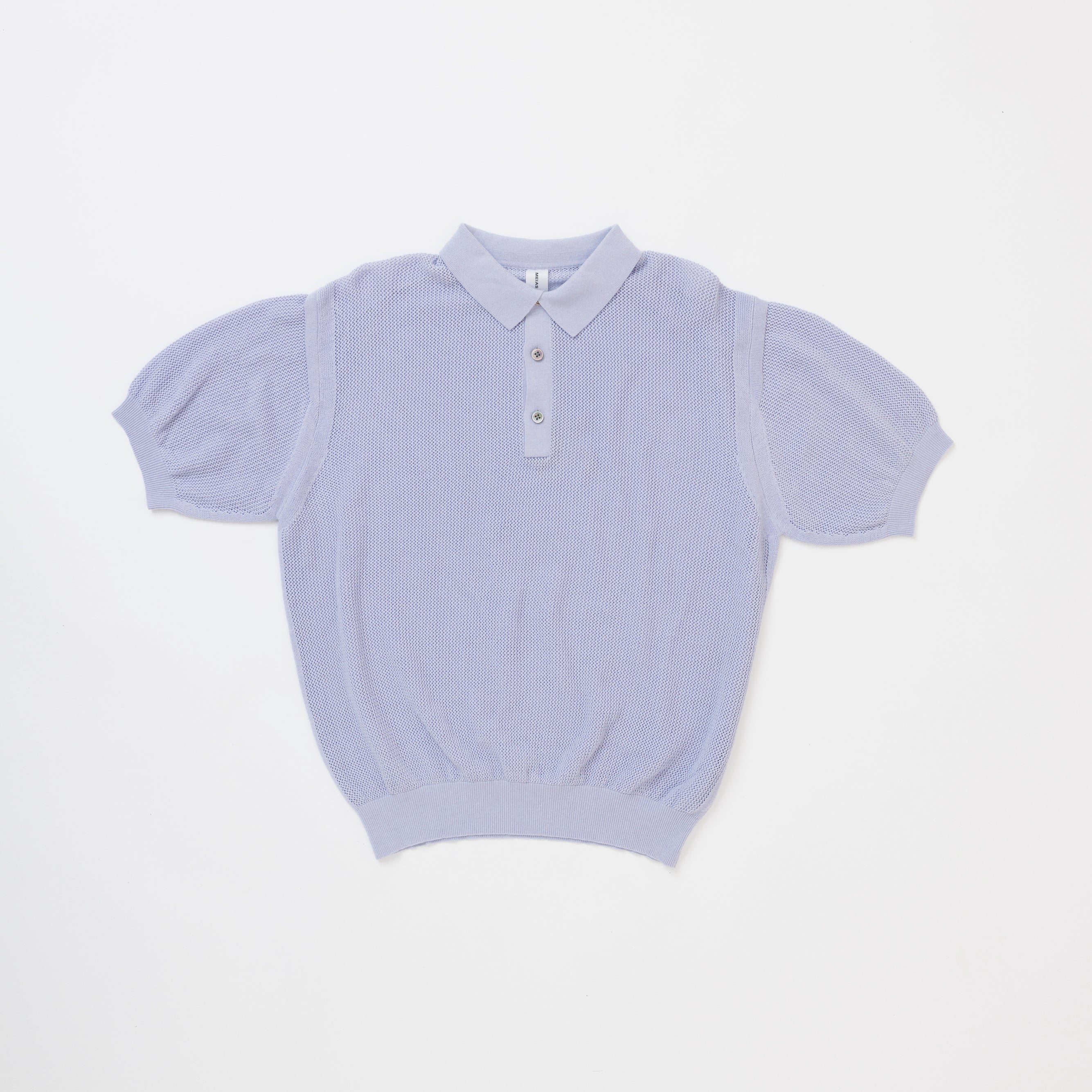 COTTON MESH KNIT POLO SHIRTS  /  EMPO-3S02