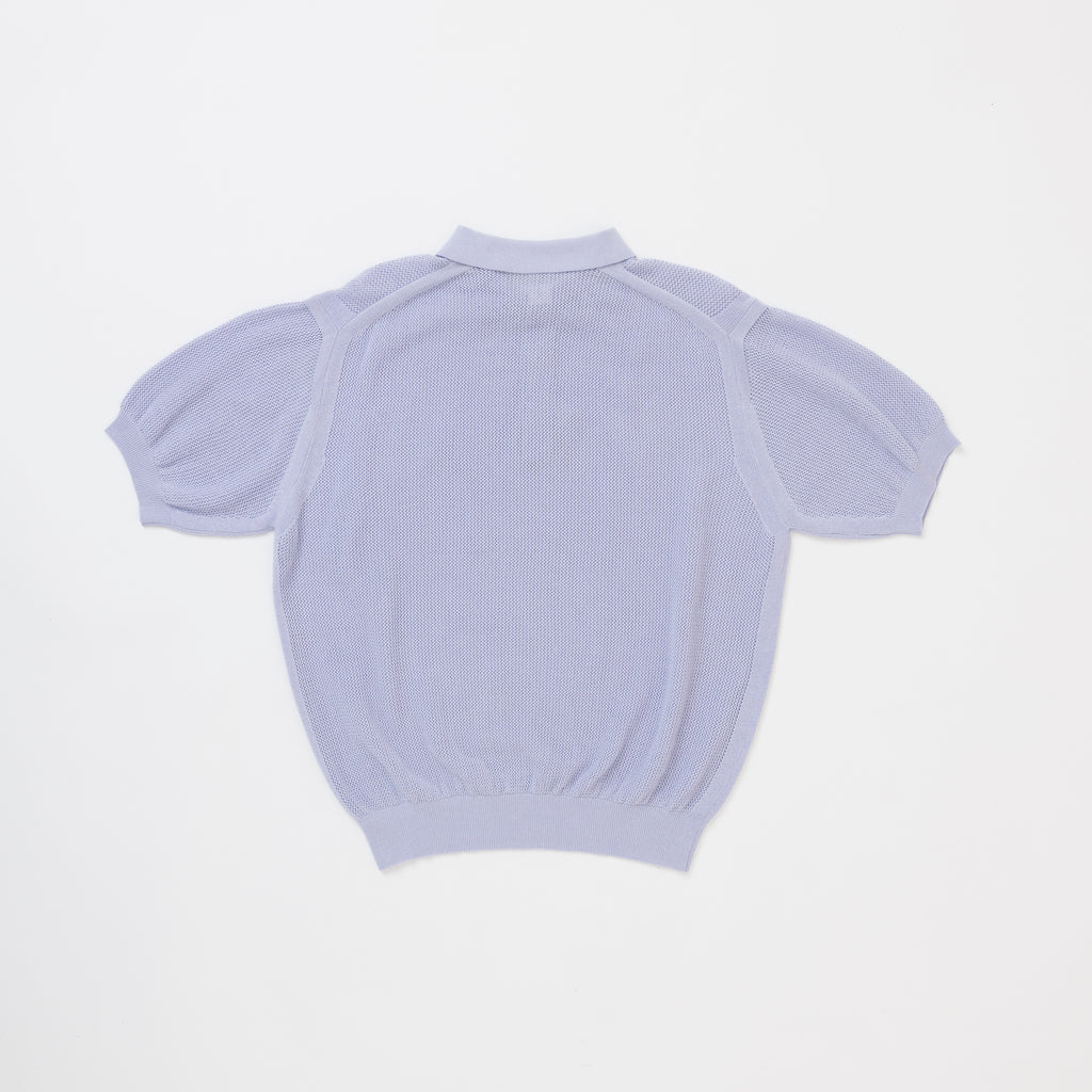 COTTON MESH KNIT POLO SHIRTS  /  EMPO-3S02