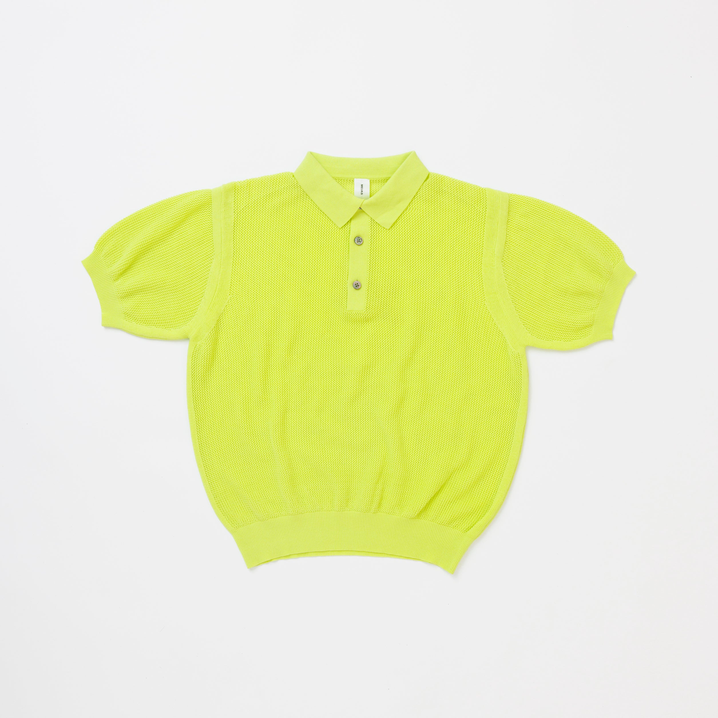 COTTON MESH KNIT POLO SHIRTS  /  EMPO-3S02